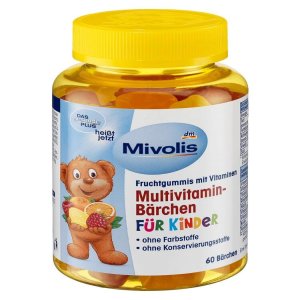 Kẹo Gấu Bổ Sung Vitamin Tổng Hợp Cho Trẻ Vị Trái Cây, 60 Viên