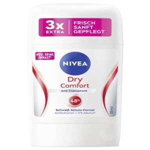 Sáp Khử Mùi Nivea Dry Comfort khô da, ngăn ngừa mồ hôi, 50ml