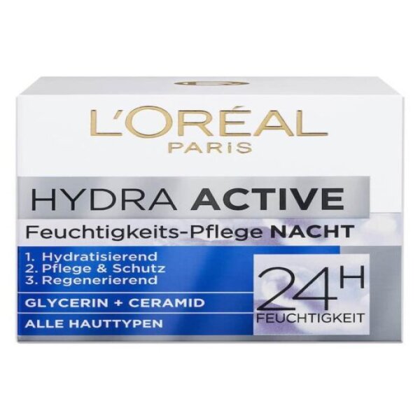 KEM DƯỠNG DA LOREAL HYDRA ACTIVE 3 BAN ĐÊM, 50 ML