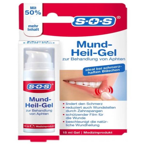 GEL TRỊ NHIỆT MIỆNG SOS MUND-HEIL-GEL, 15 ML