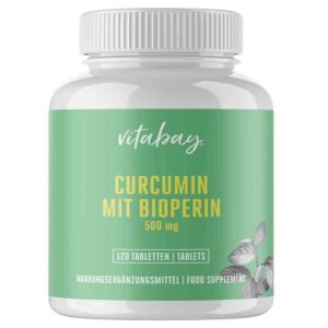 Viên Tinh Bột Nghệ Vitabay Curcumin Mit Bioperin 500 mg, 240 Viên